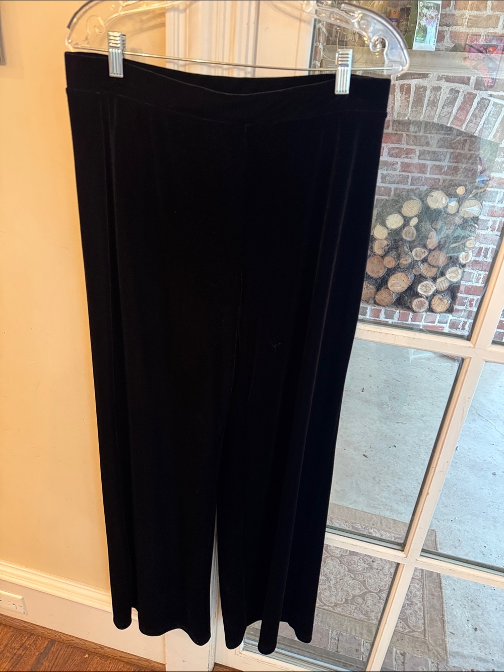 Wide Leg Velvet Pants - Black Chicos 1